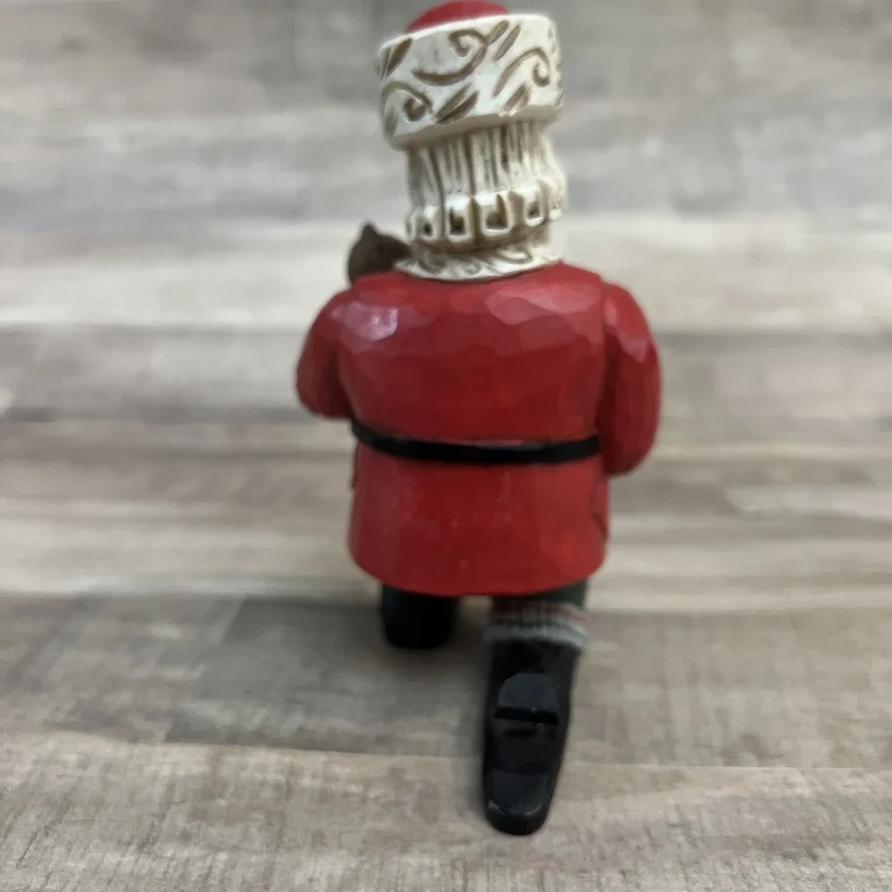 Santa Bear & Honeypot figurine by Midwest‎ Importers Cannon Falls 5 3/8